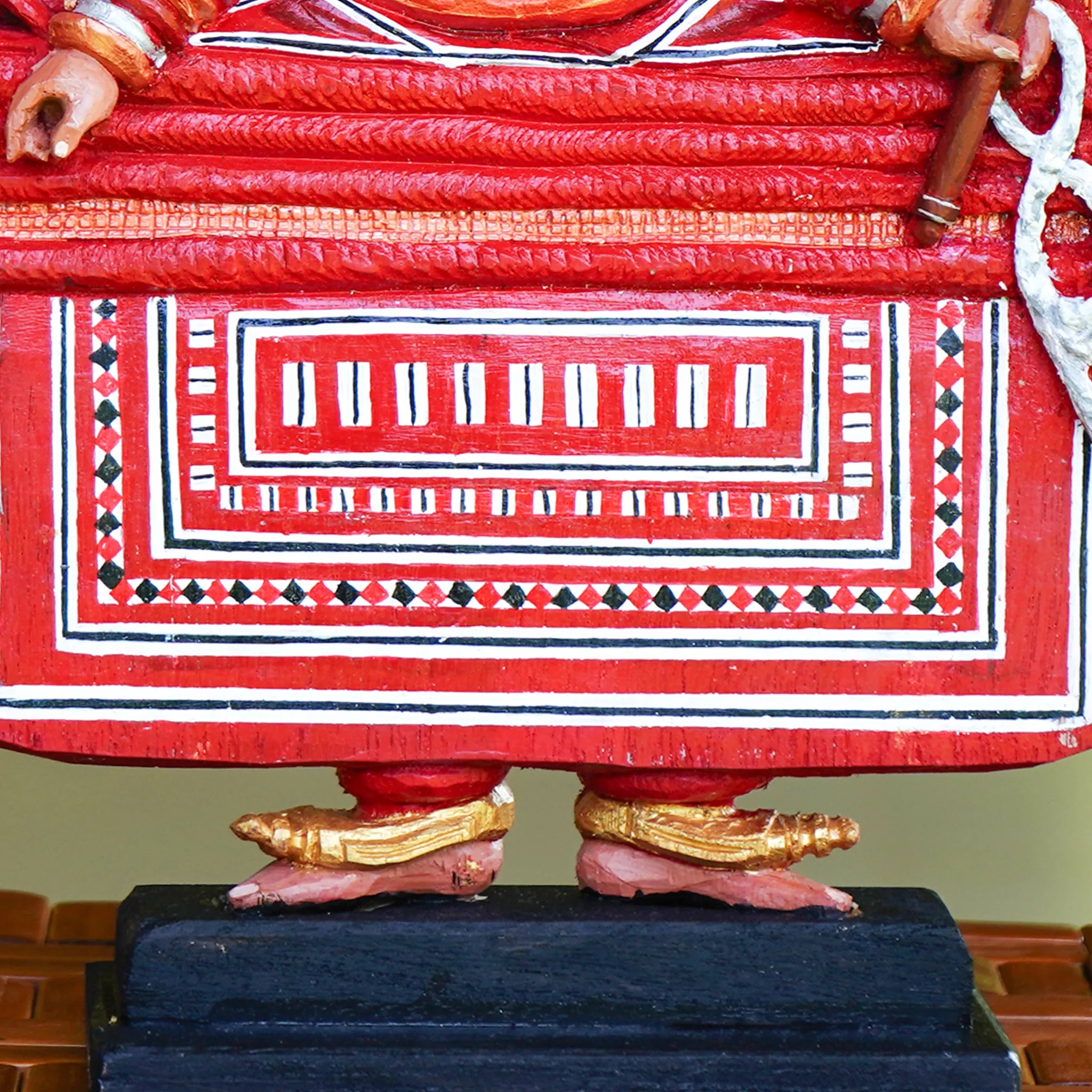 Handcrafted Kuttichathan Theyyam Wooden Decor- Made to Order