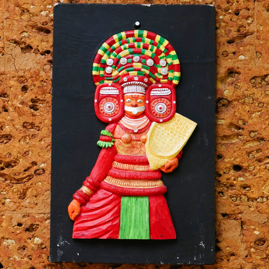 Handcrafted Korathi Theyyam Masks- Made to Order