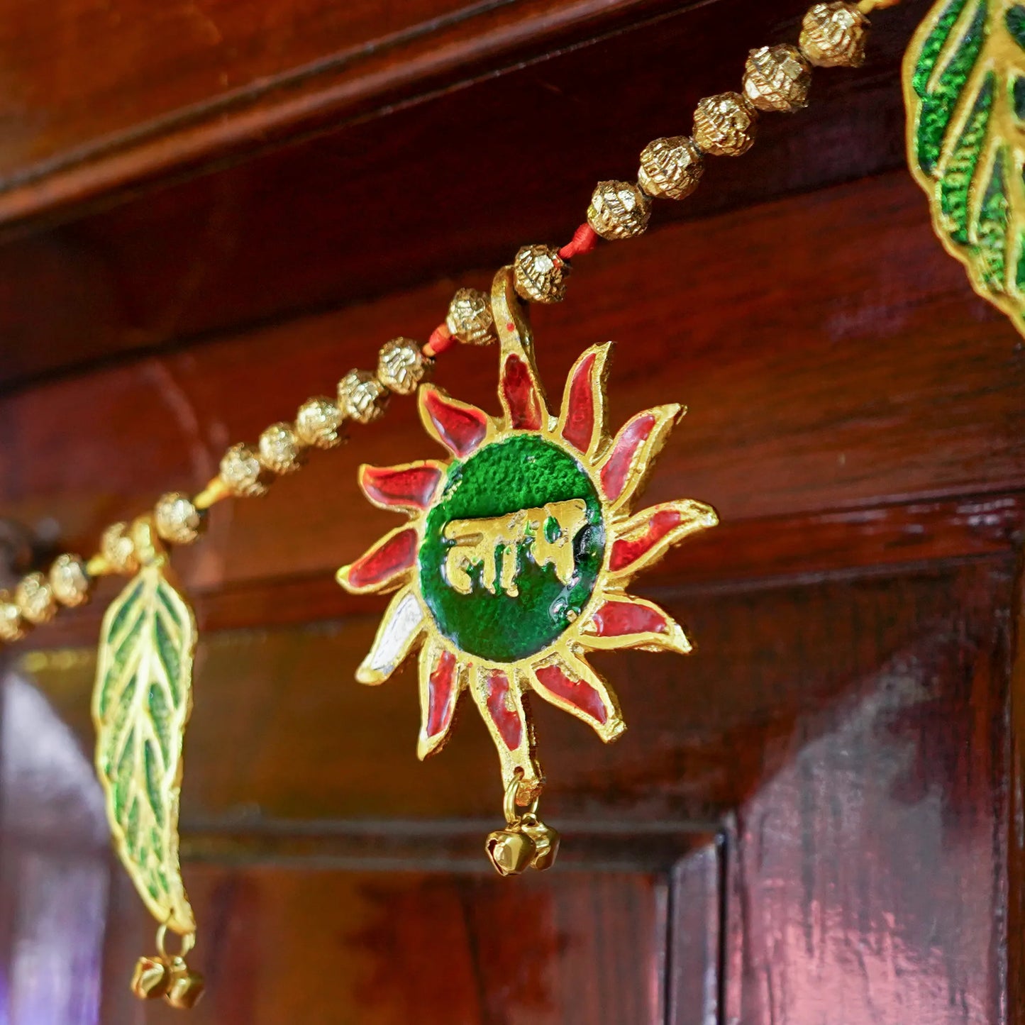 Sun and Leaf Toran: Door Decor