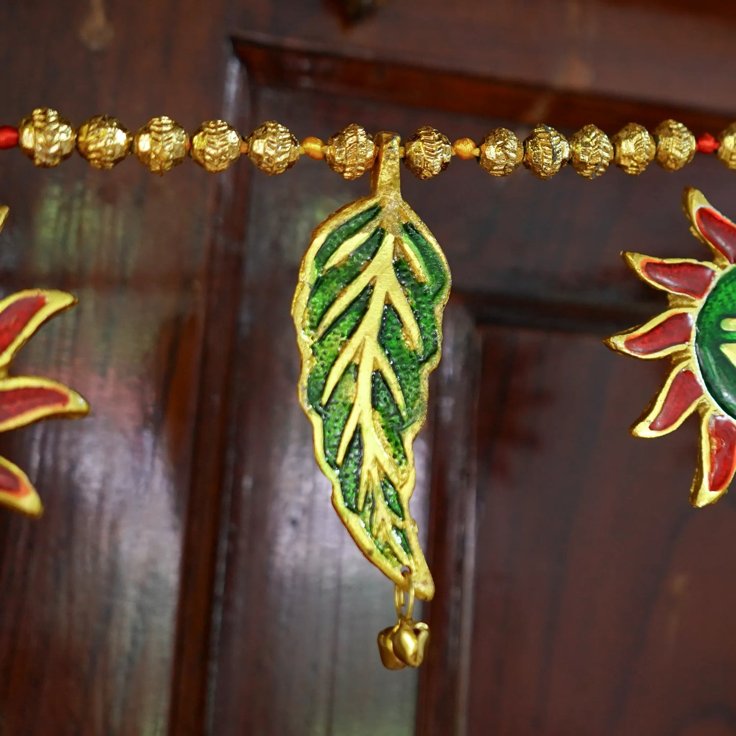 Sun and Leaf Toran: Door Decor