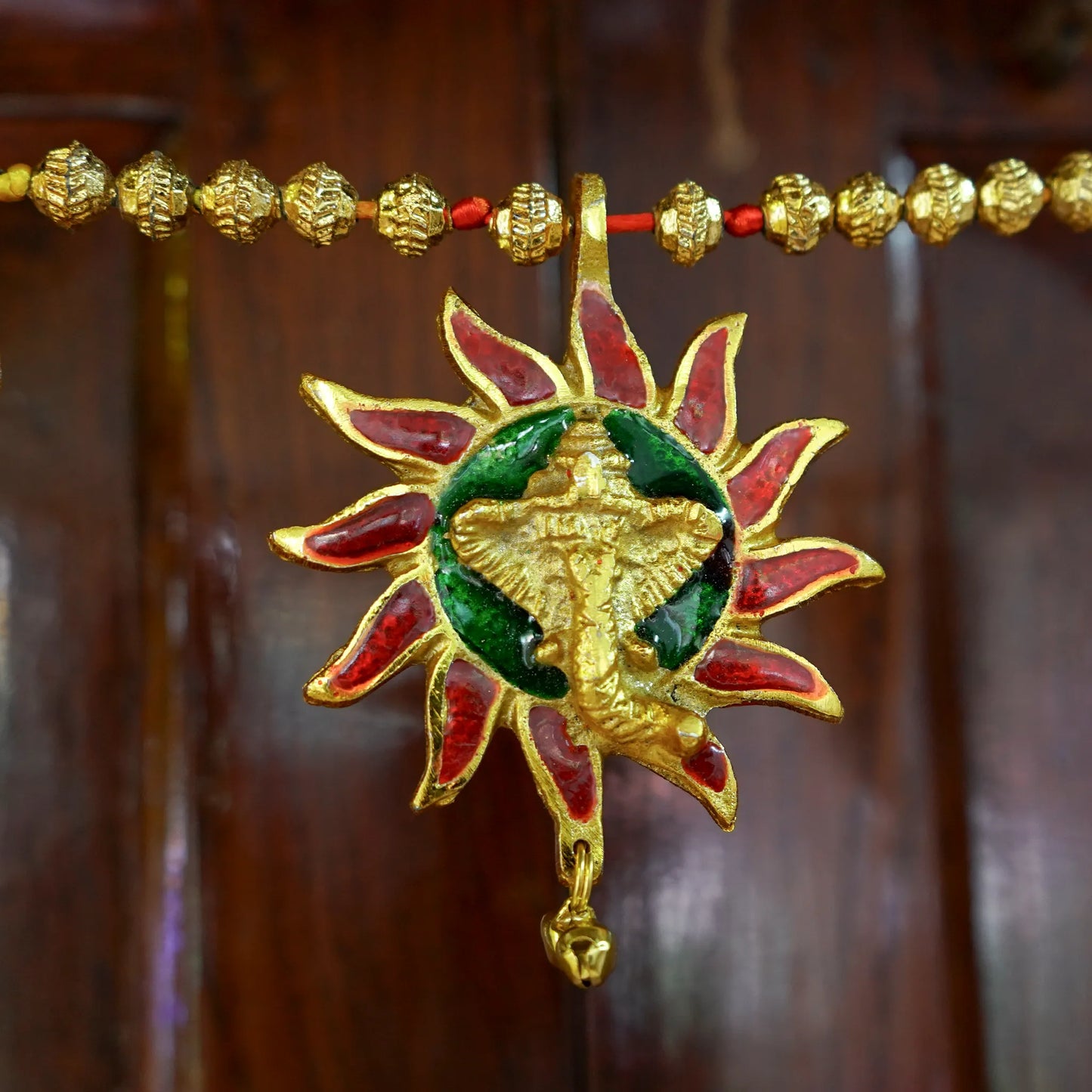 Sun and Leaf Toran: Door Decor