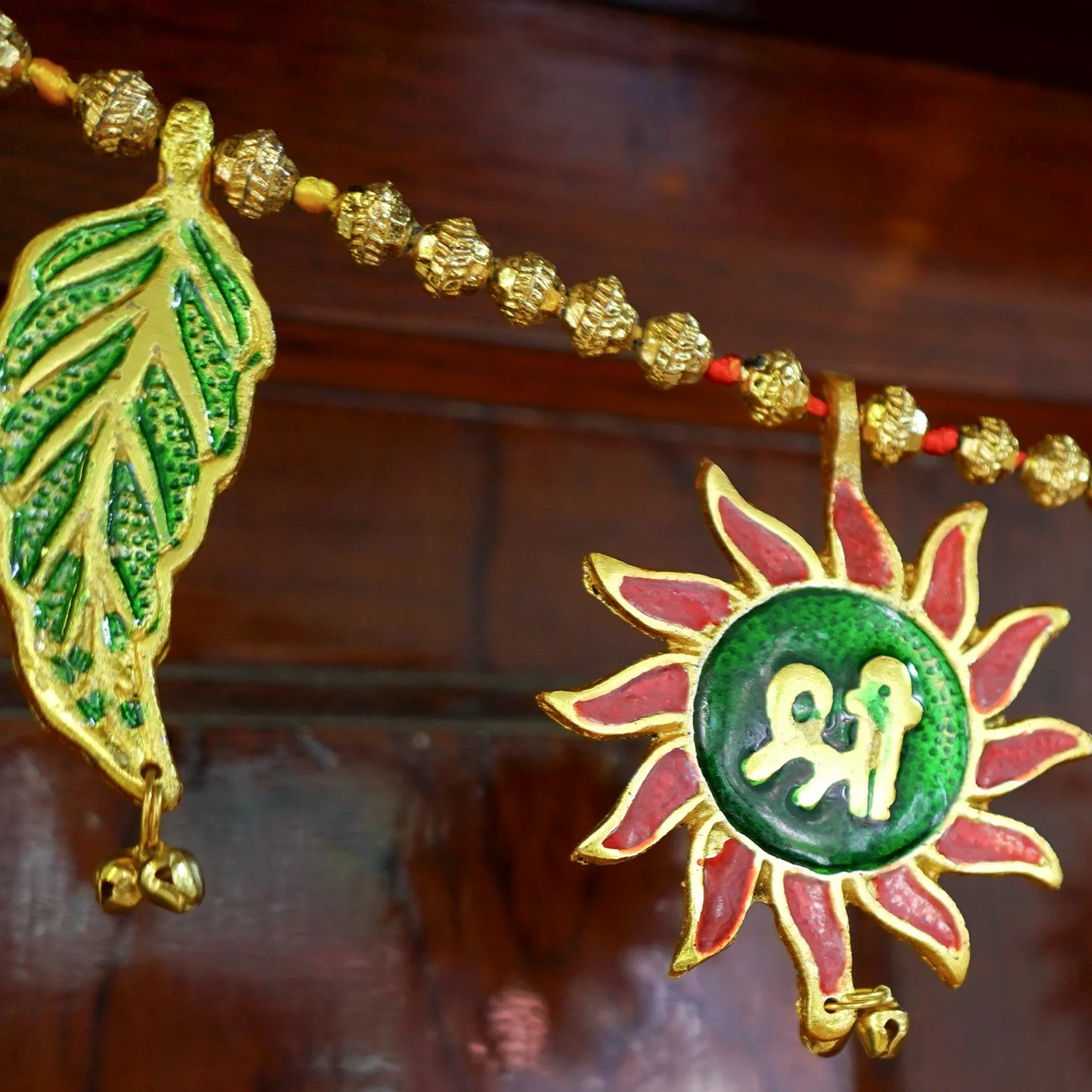 Sun and Leaf Toran: Door Decor