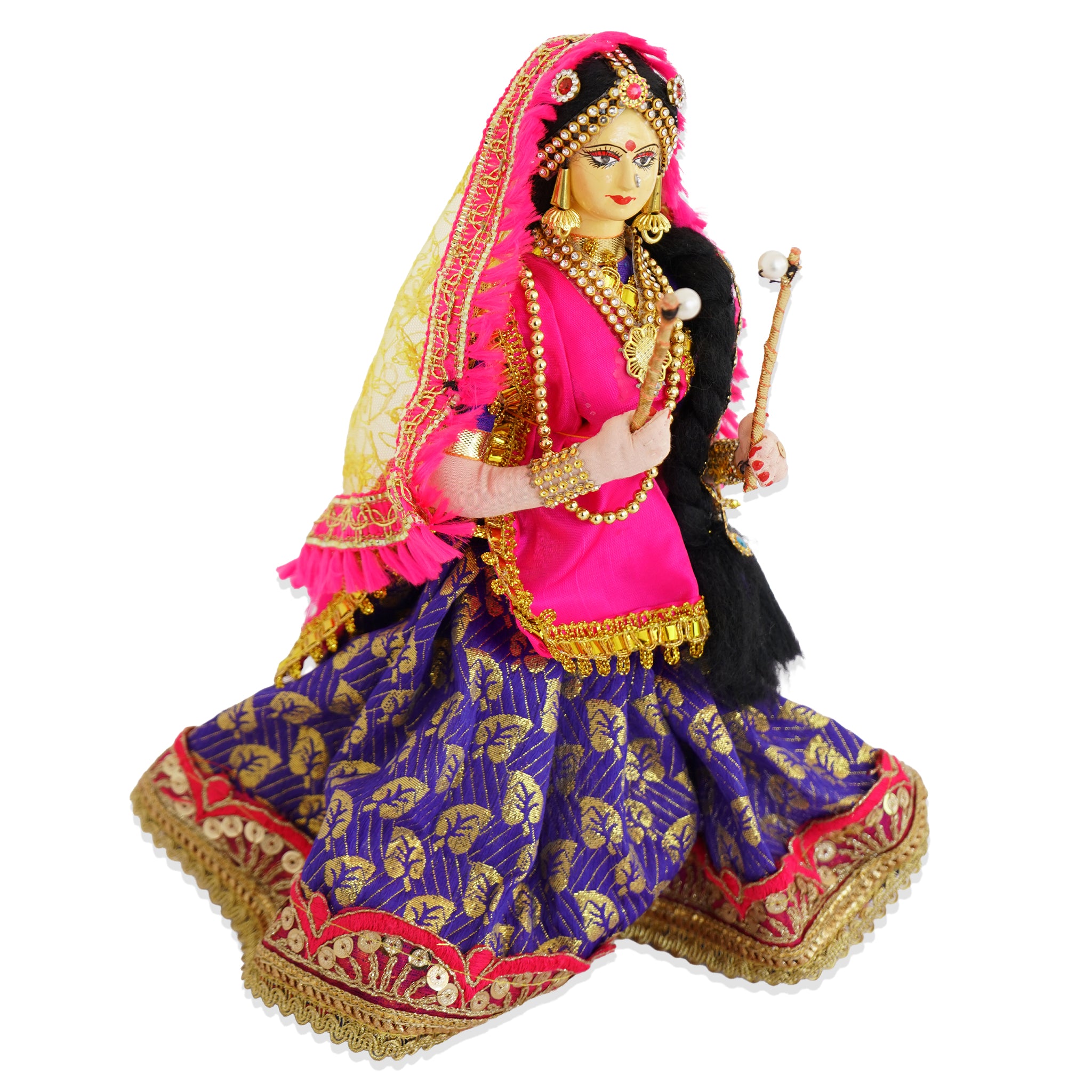Handmade Fabric Doll Dandiya Diva -The Festive Grace Doll