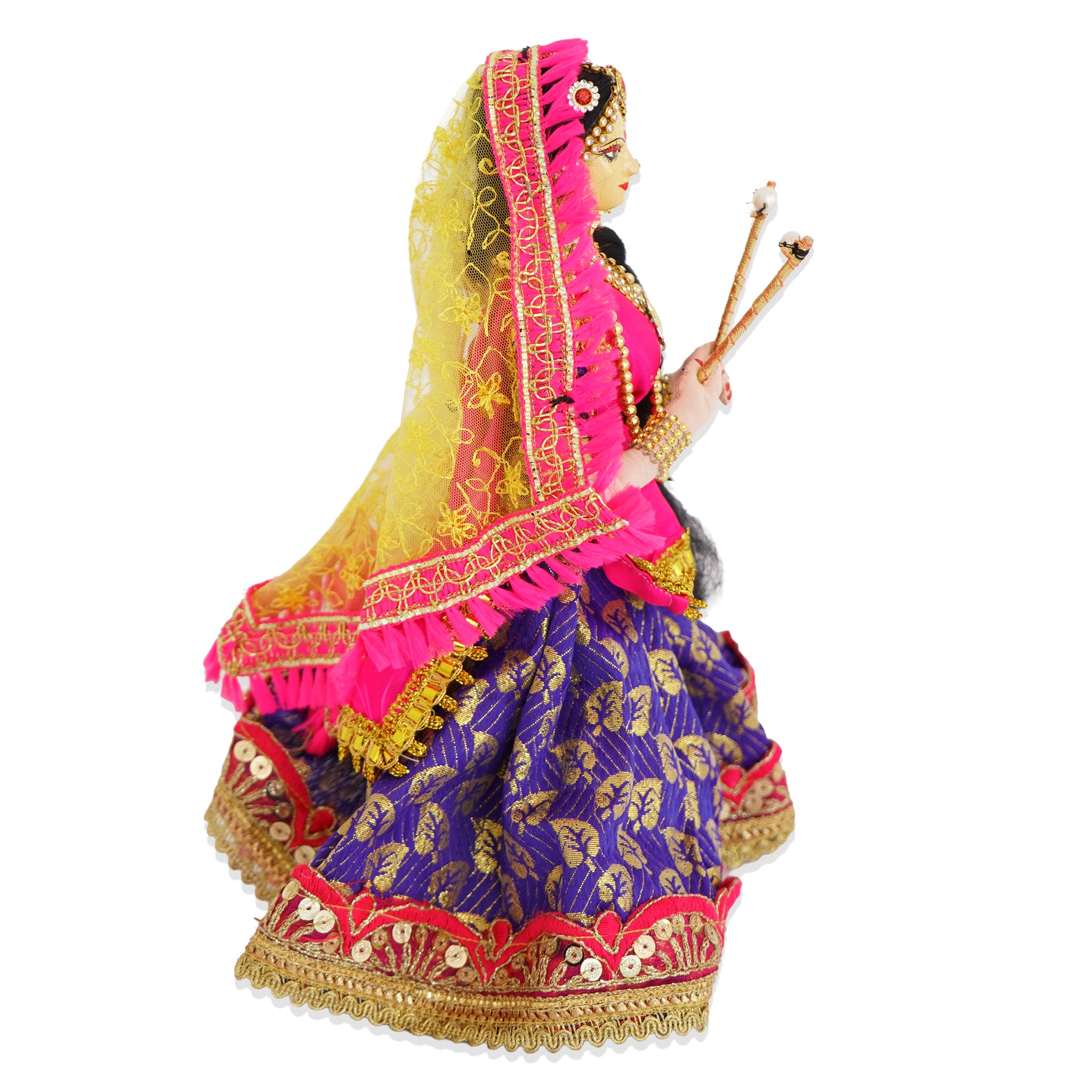Handmade Fabric Doll Dandiya Diva -The Festive Grace Doll