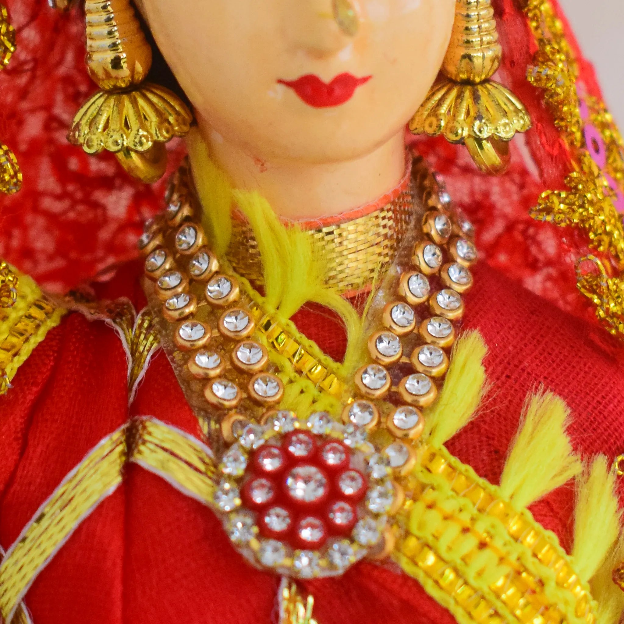 Handmade Fabric Doll Suhagan Elegance: The Bridal Muse