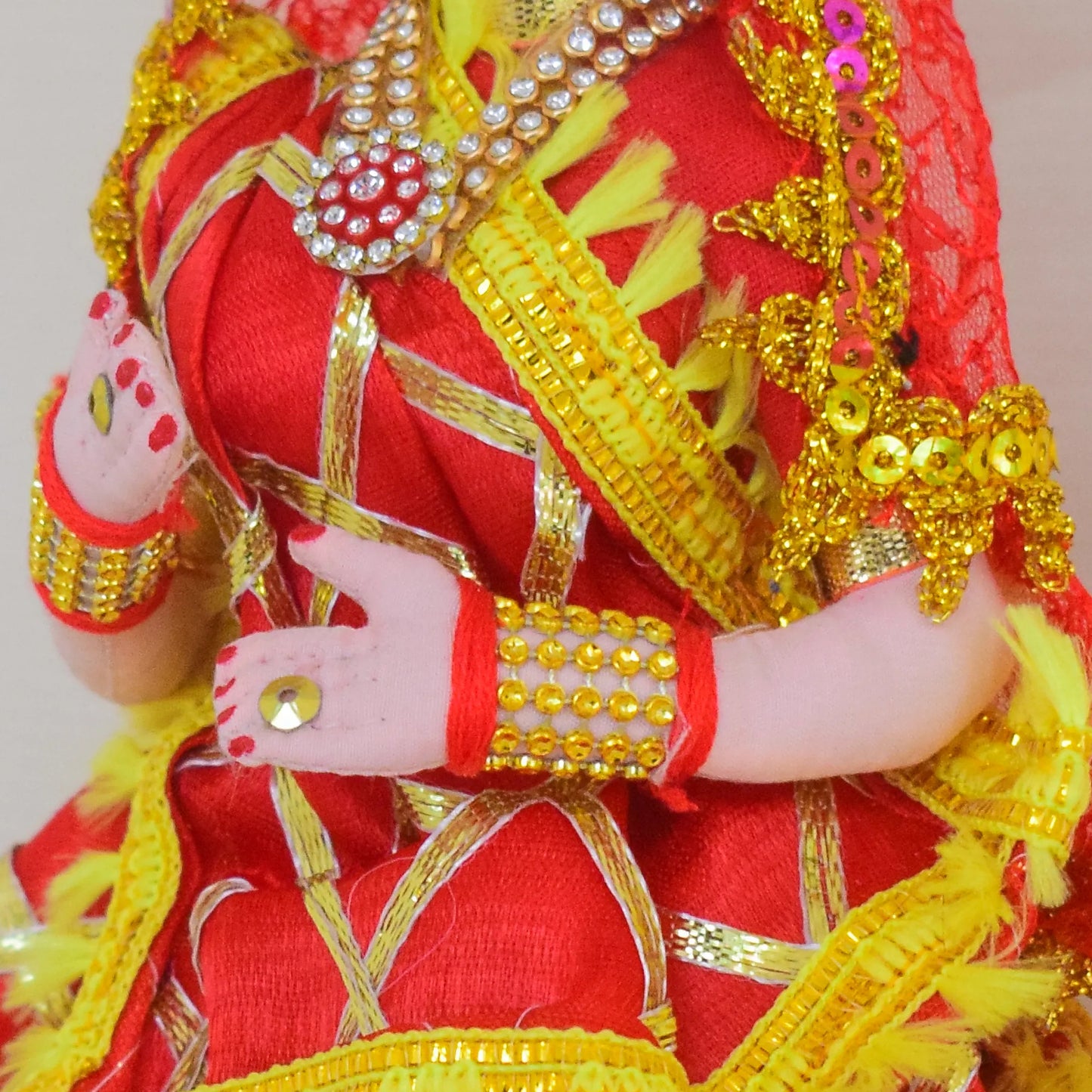 Handmade Fabric Doll Suhagan Elegance: The Bridal Muse