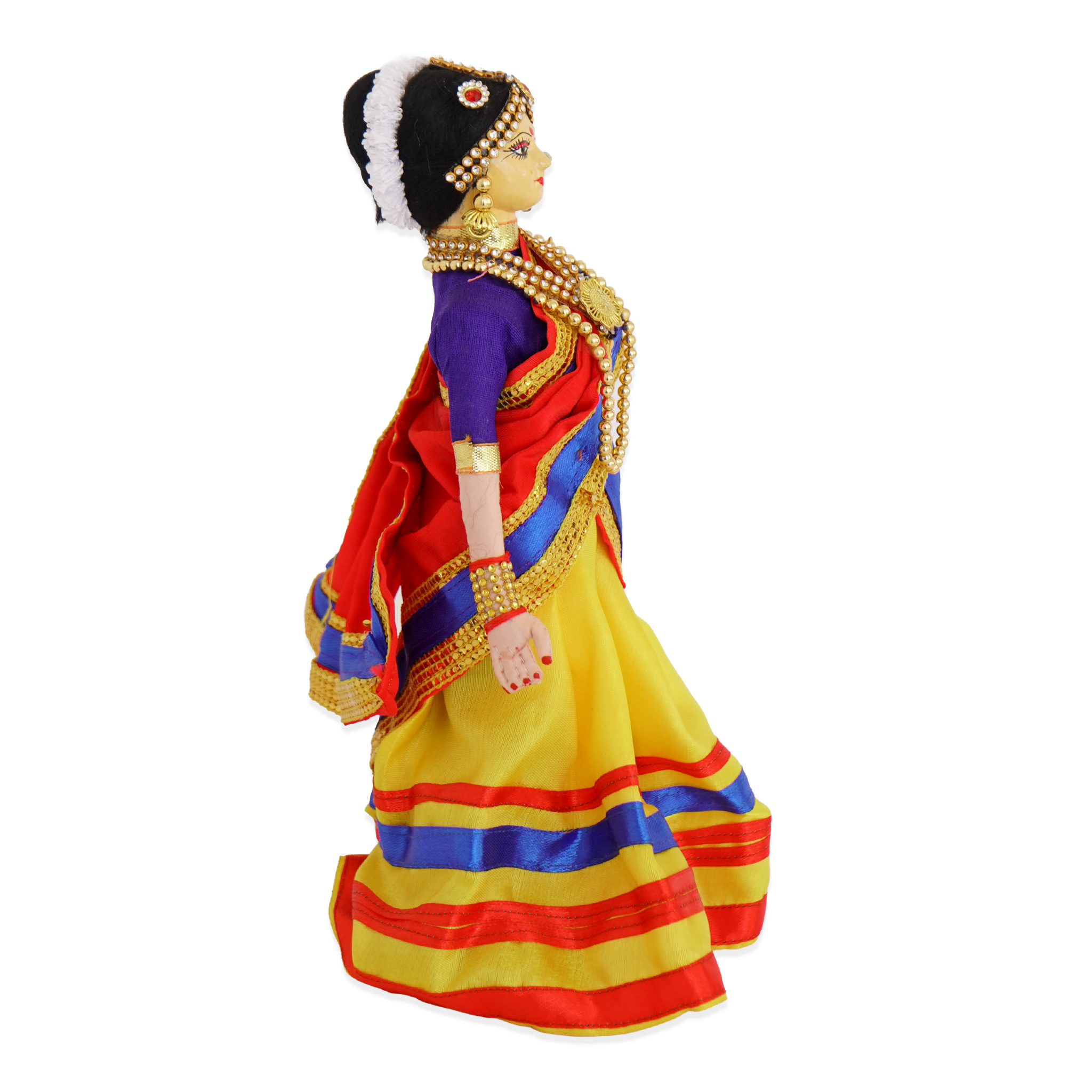 Handmade Fabric Doll - Blossom Belle Woman with Flower Basket