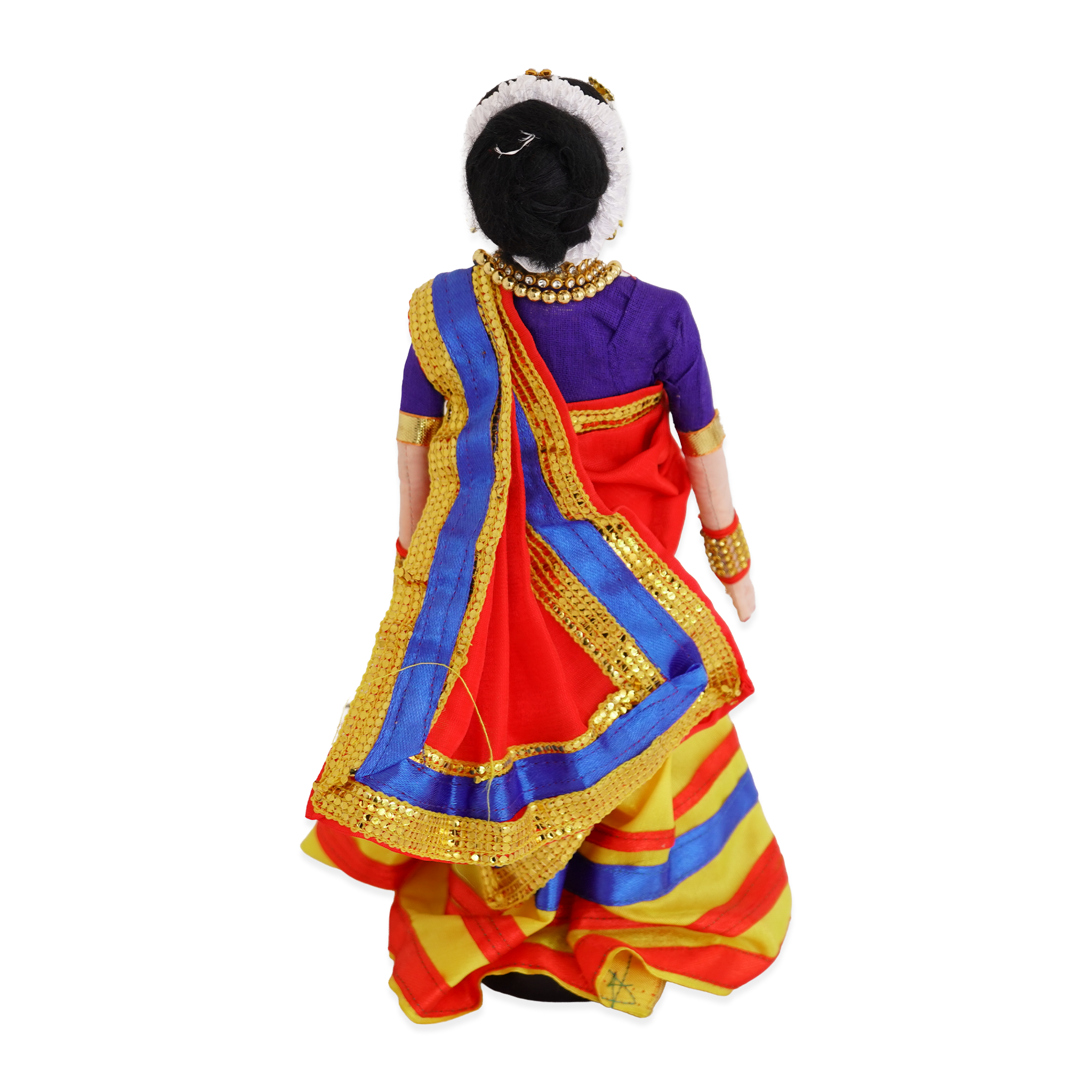 Handmade Fabric Doll - Blossom Belle Woman with Flower Basket