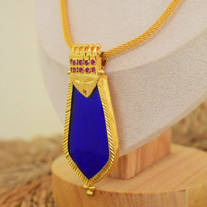 Kerala Palakka Nagapadam Blue Pendant