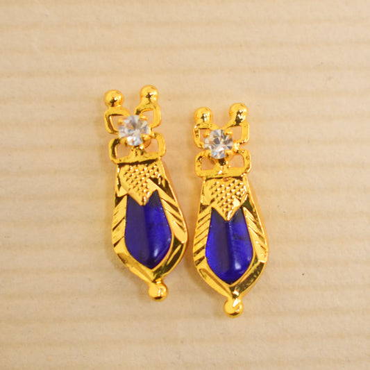 Blue Nagapadam Palakka Earrings