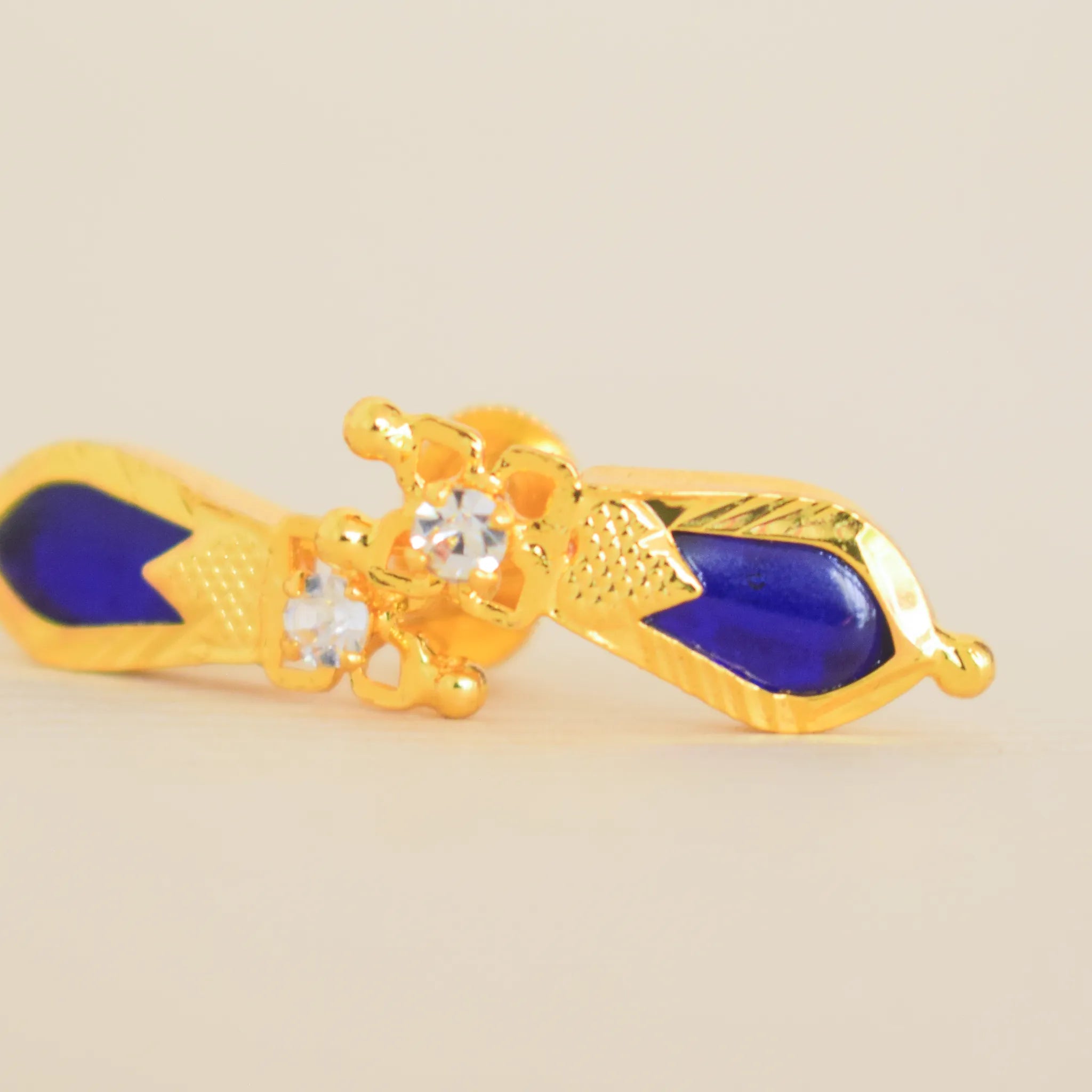 Blue Nagapadam Palakka Earrings