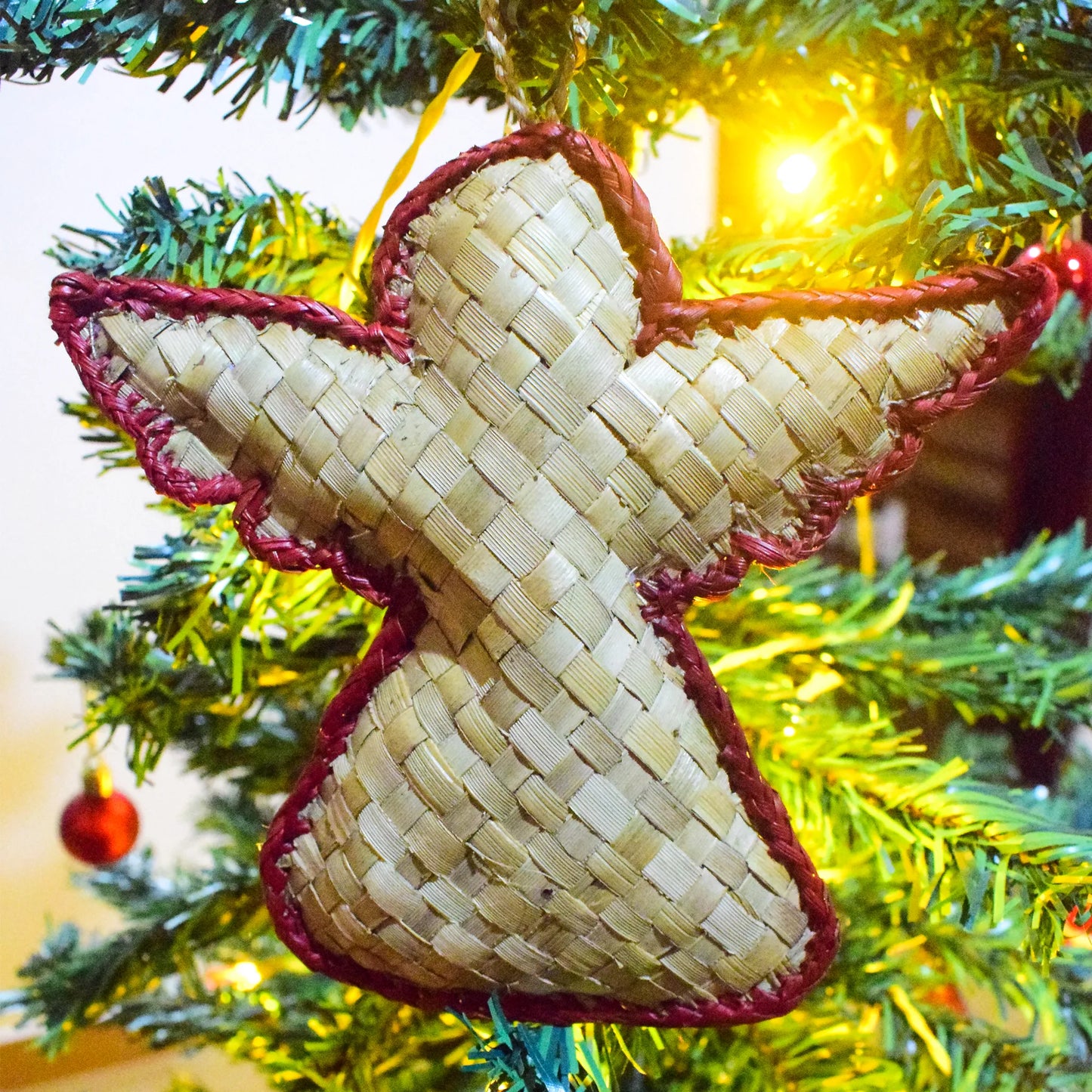 Eco-Friendly Christmas Tree Decoration-Angel|Handmade Screw Pine