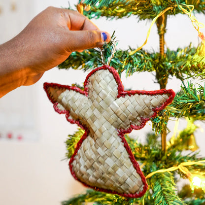 Eco-Friendly Christmas Tree Decoration-Angel|Handmade Screw Pine