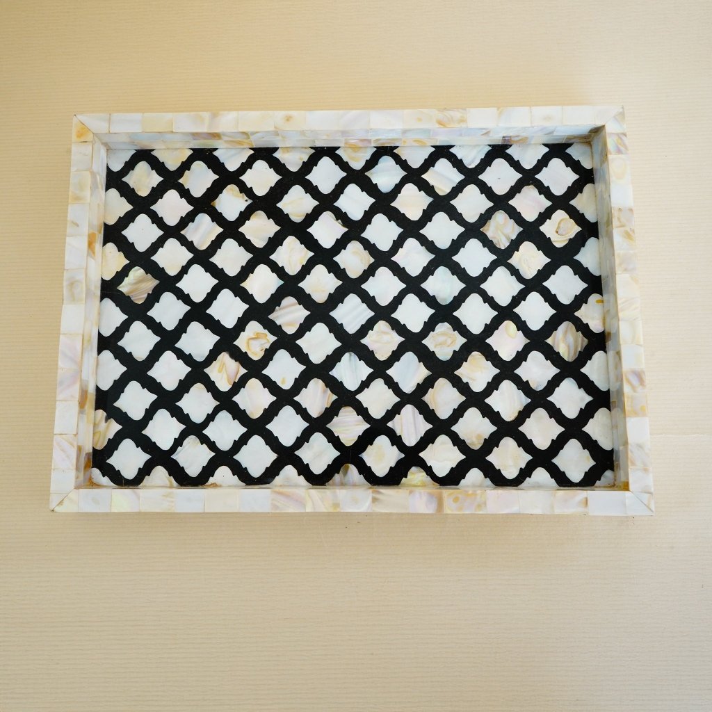 Designs For Shell Tray Elegant Black and White Shell Tray with | Culturati