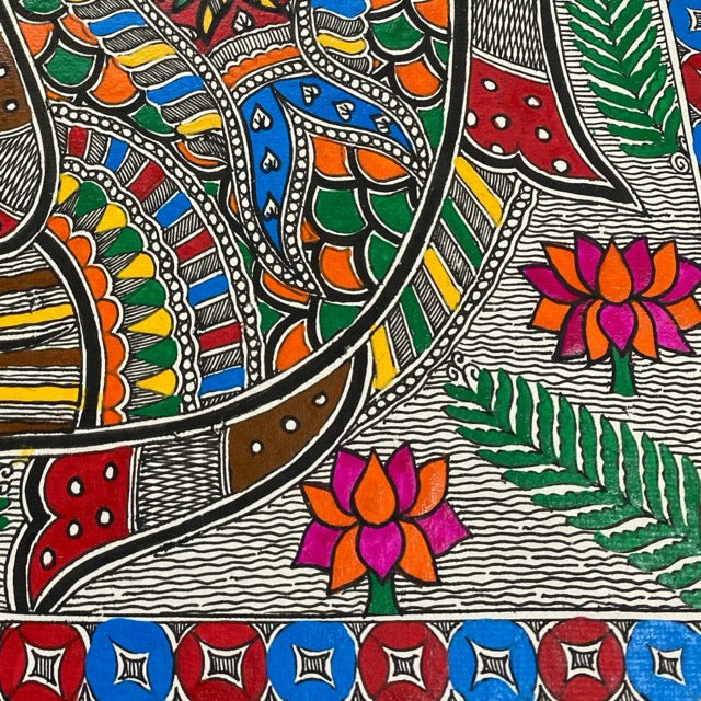 Handcrafted Madhubani- Matsya (fish) Art: Traditional Mithila Paintings of Prosperity