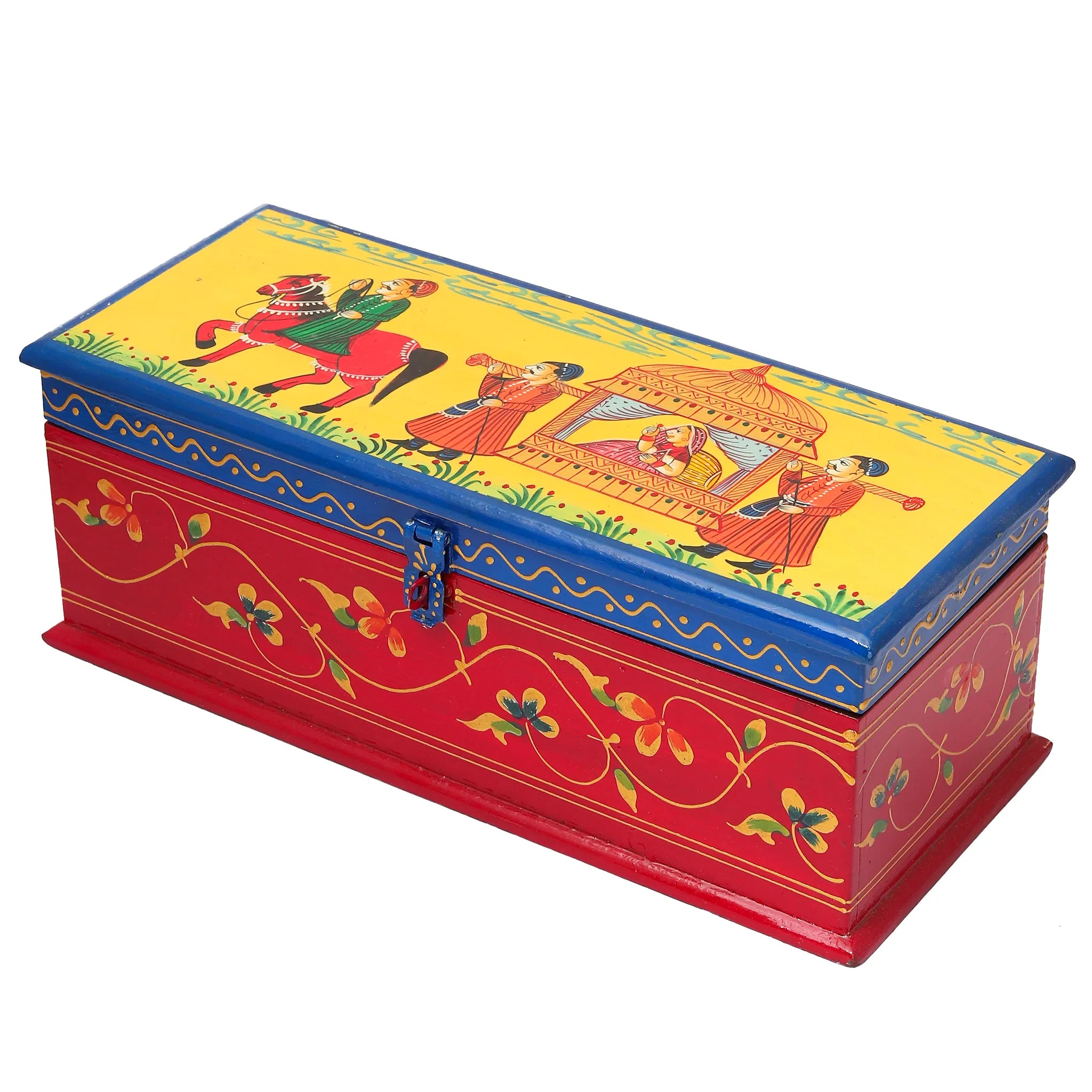 Hand Painted Exquisite Jewelry Box With Pichwai Art