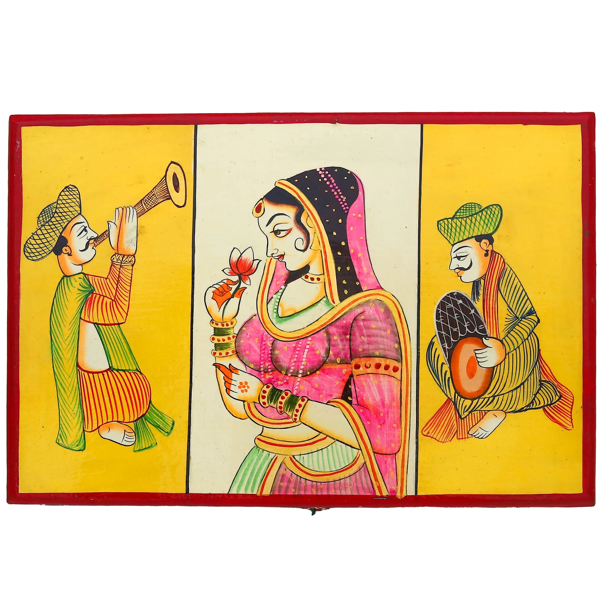 Hand Painted Bani Thani Art Wooden Bangle Box