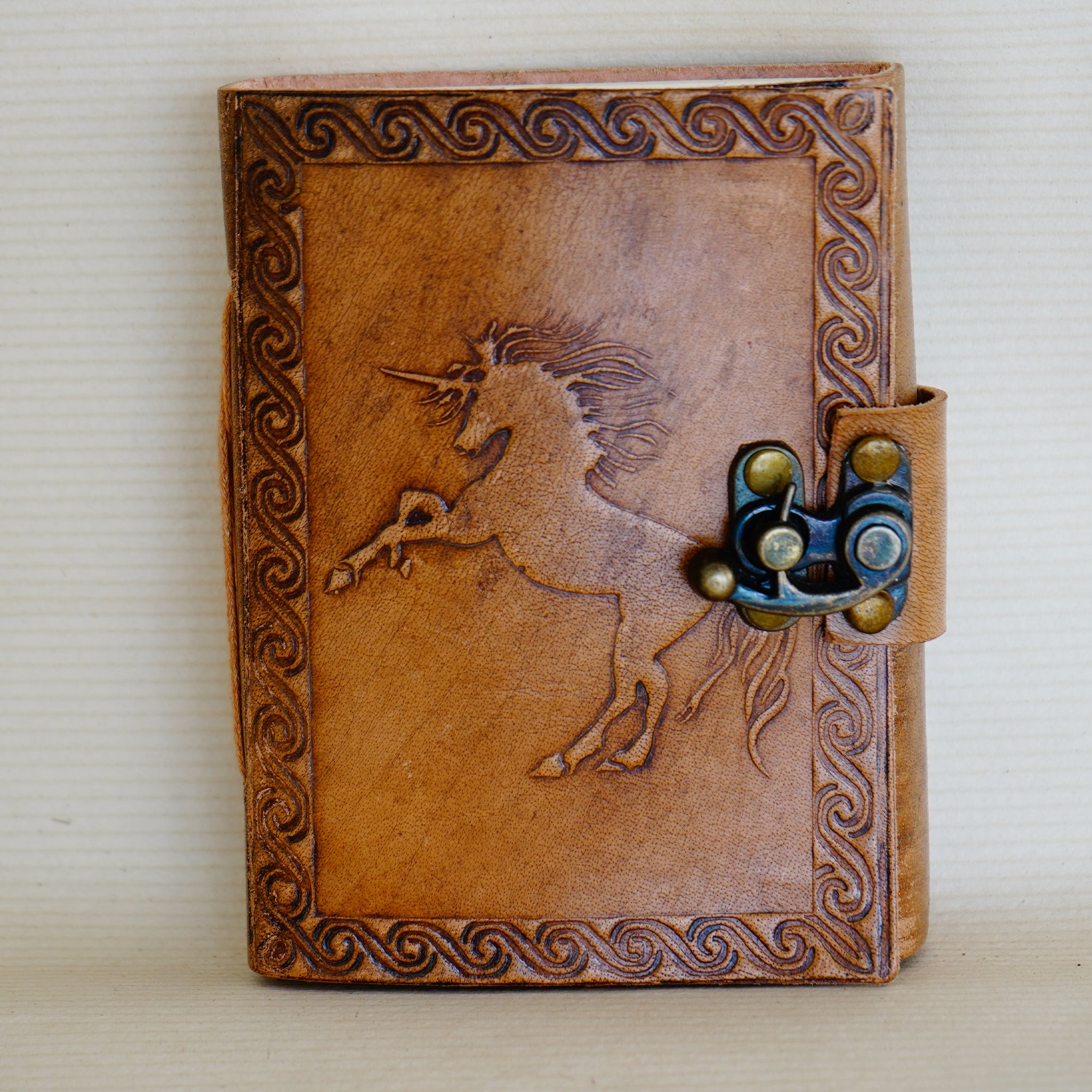 Handcrafted Leather Journal with Lock - Secure Diary with Key - Culturati