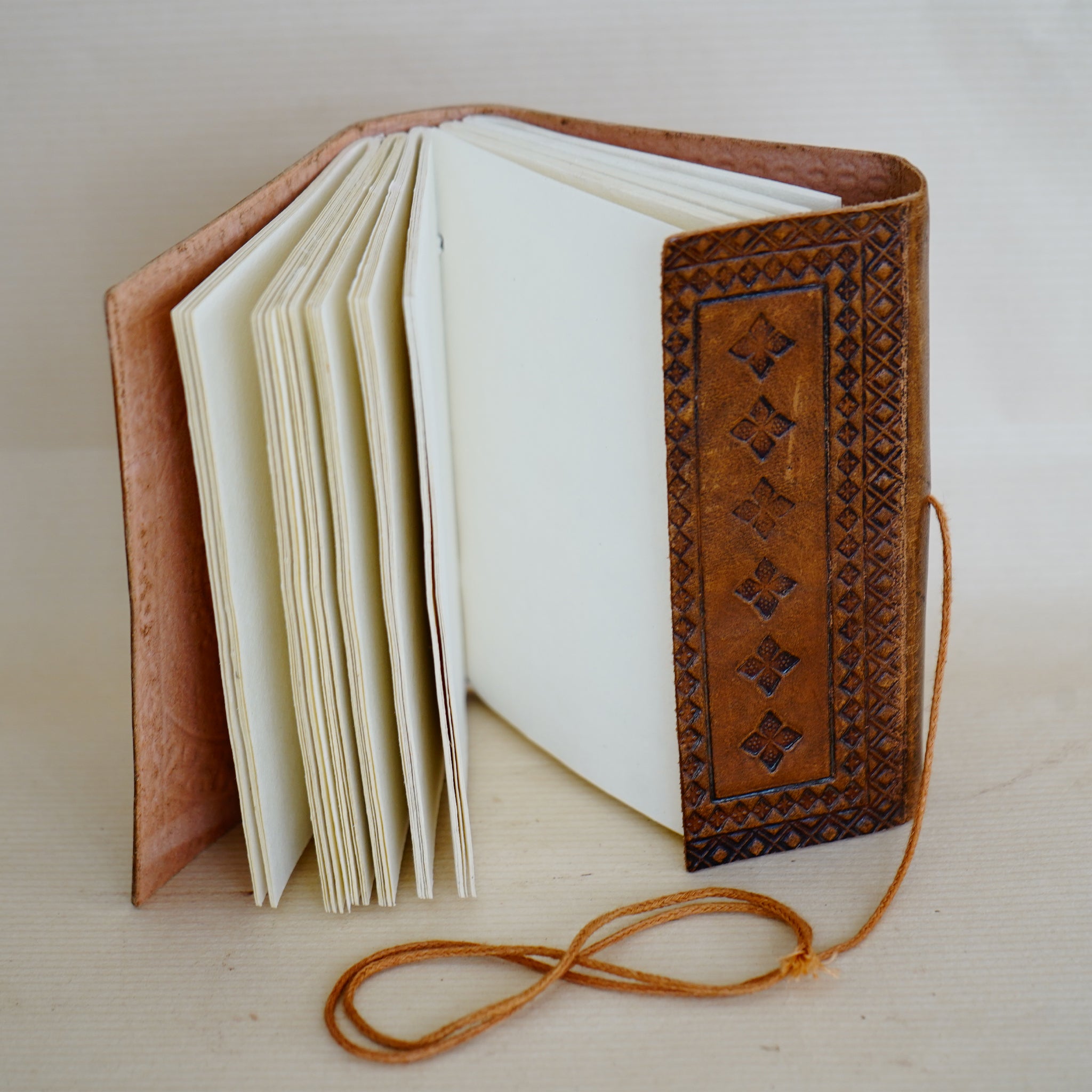 Premium Embossed Leather Journal - Handcrafted Antique Design - Culturati
