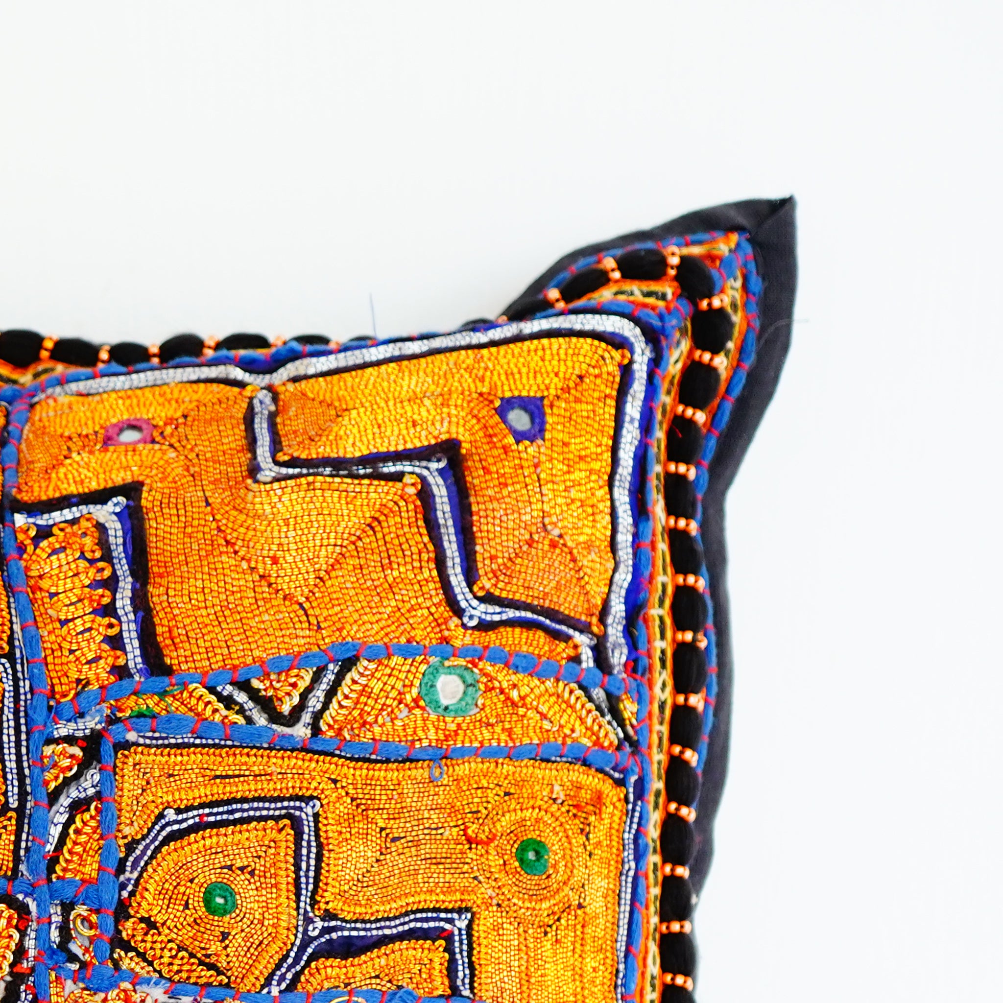 Kutch-Embroidered Pillow Cover – Vibrant Handcrafted Textile Art