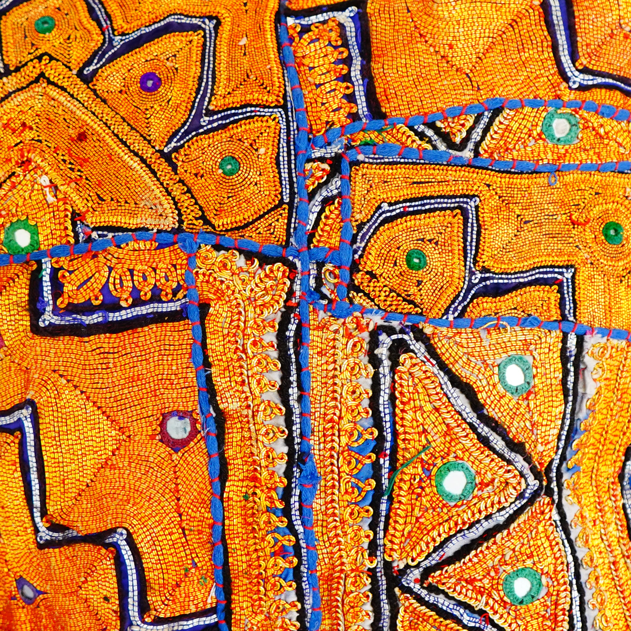 Kutch-Embroidered Pillow Cover – Vibrant Handcrafted Textile Art