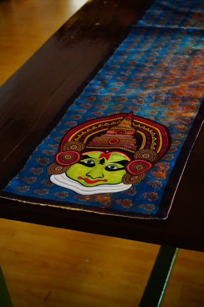 Kathakali Face Printed Runners A Blend of Tradition and Style