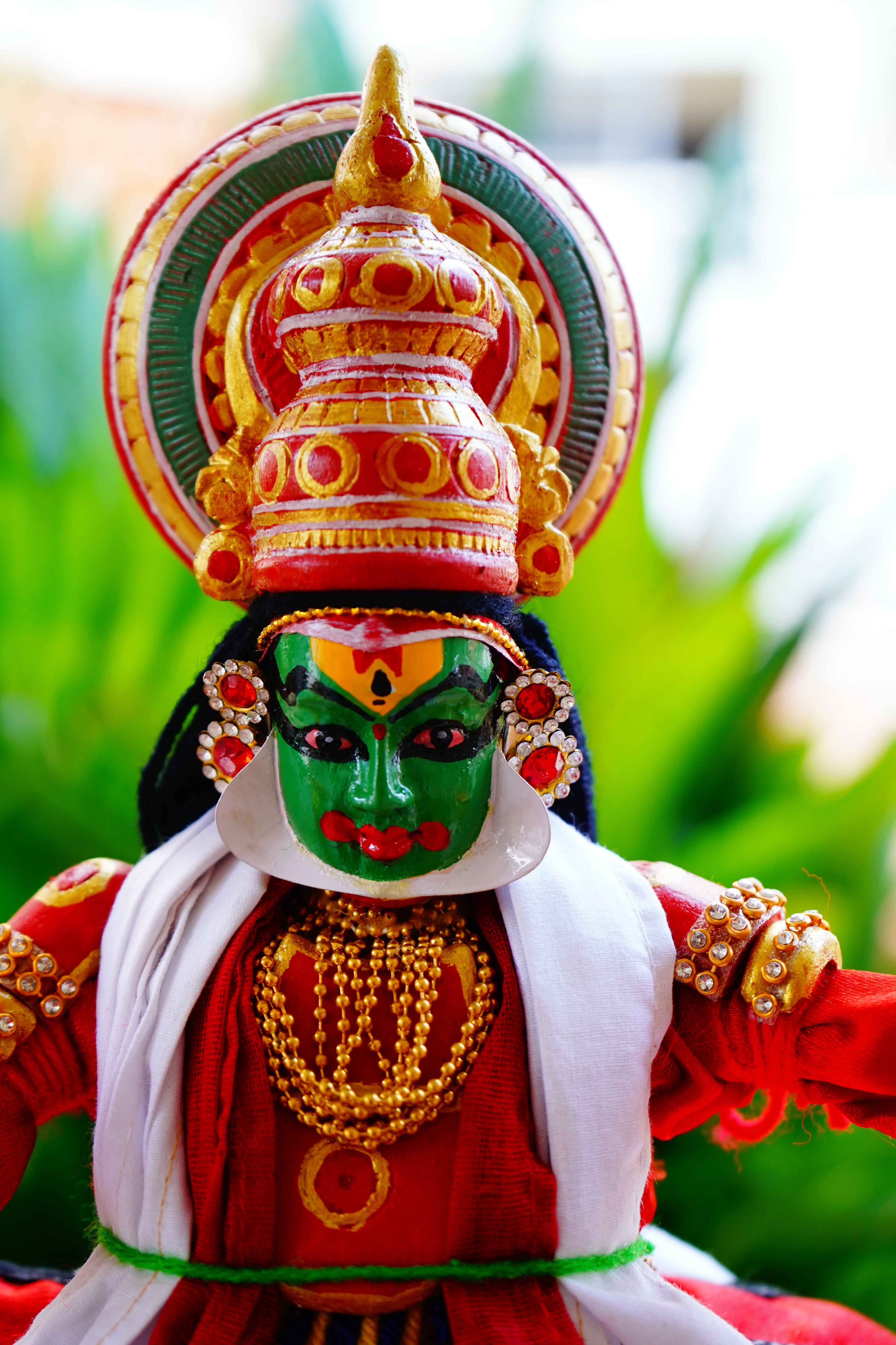 Handcrafted Vibrant  Kathakali Bhima Doll-Made to Order