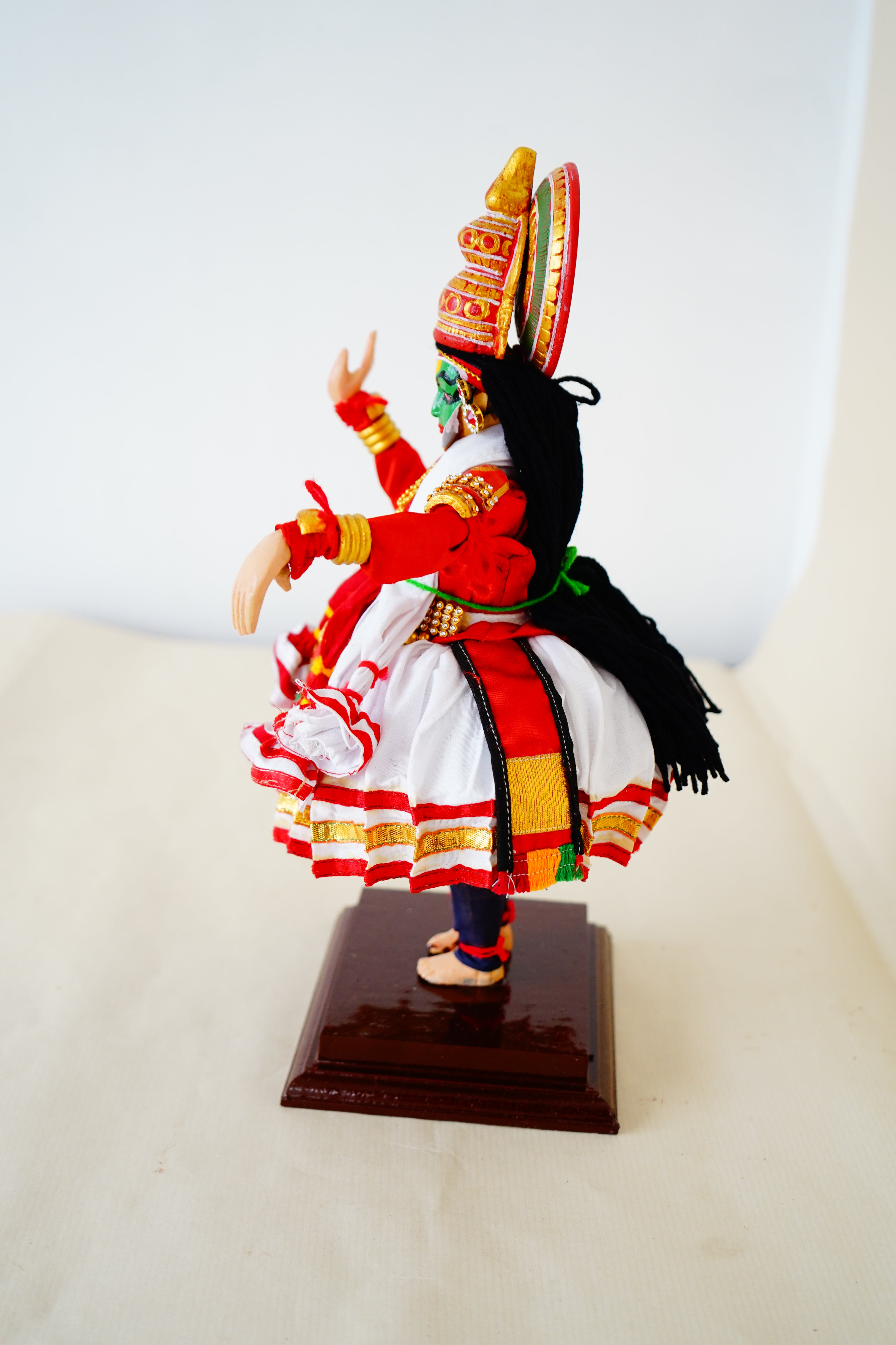 Handcrafted Vibrant  Kathakali Bhima Doll-Made to Order