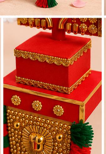 Elephant Decor Set - Nettipattam, Alavattom & Accessories