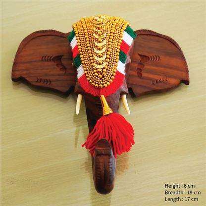 Elephant Pooram Head - Rosewood