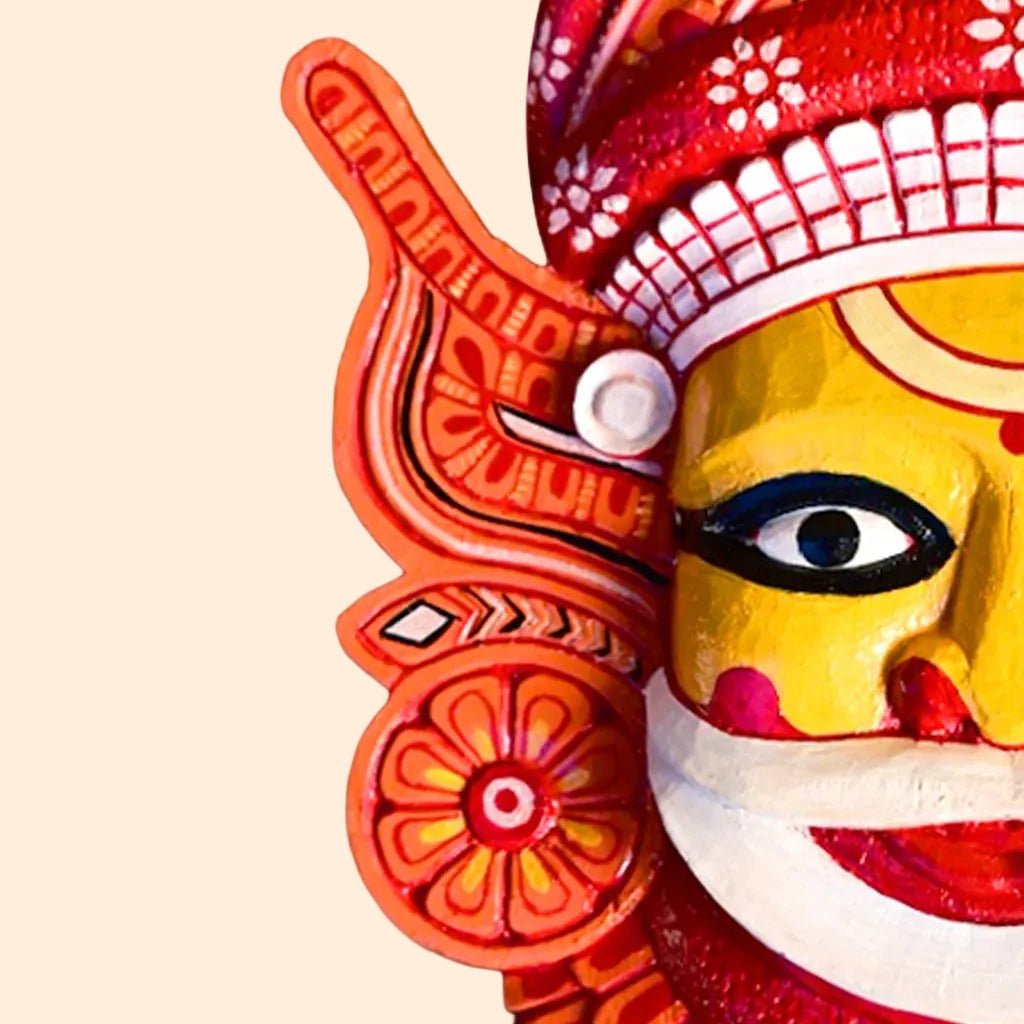 Handcrafted Muthappan Theyyam Art | Traditional Kerala Folk Deity Craft - Culturati
