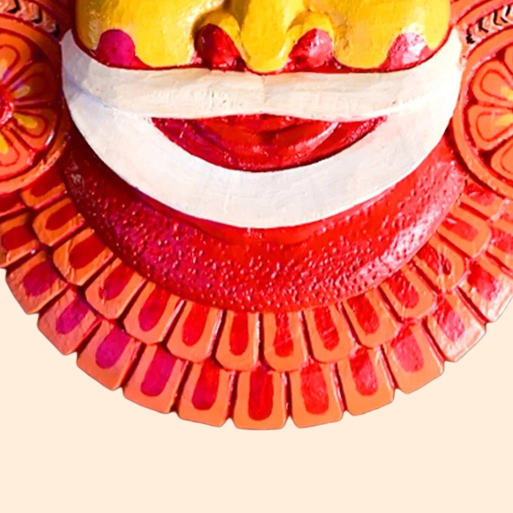 Handcrafted Muthappan Theyyam Art | Traditional Kerala Folk Deity Craft - Culturati