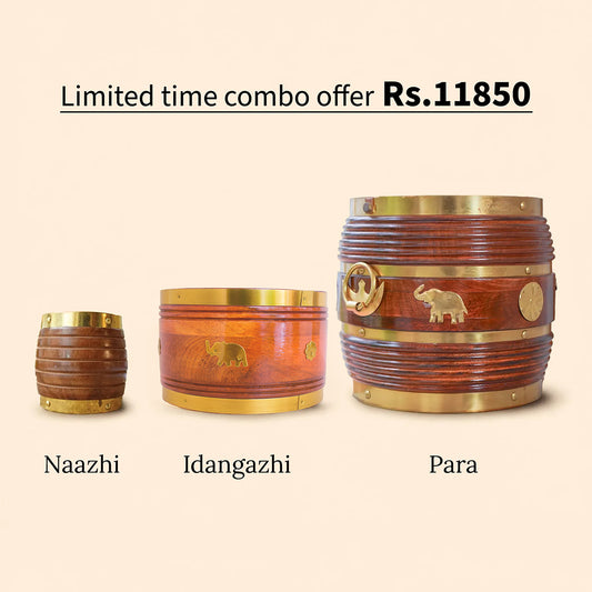 Naazhi-Idangazhi-Para Combo: A Heritage Measuring Set