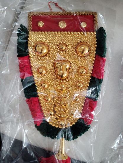 Traditional Kerala Pooram Nettipattam-Red Green(26 Inch)