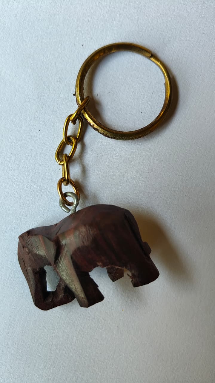 Handcrafted Elephant Keychain - Culturati