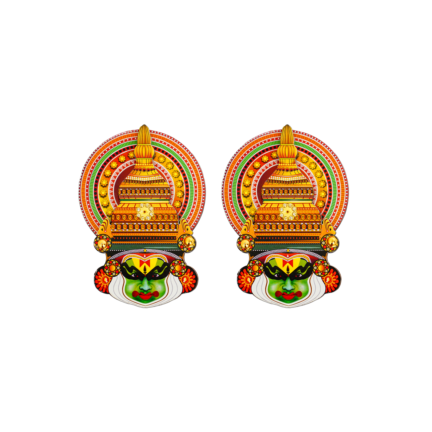 Kathakali Heritage Fridge Magnet - Kerala Cultural Splendor - Culturati