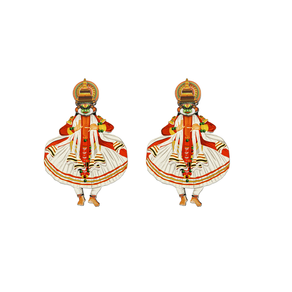 Kathakali Full Posture Fridge Magnet - Kerala Cultural Splendor - Culturati