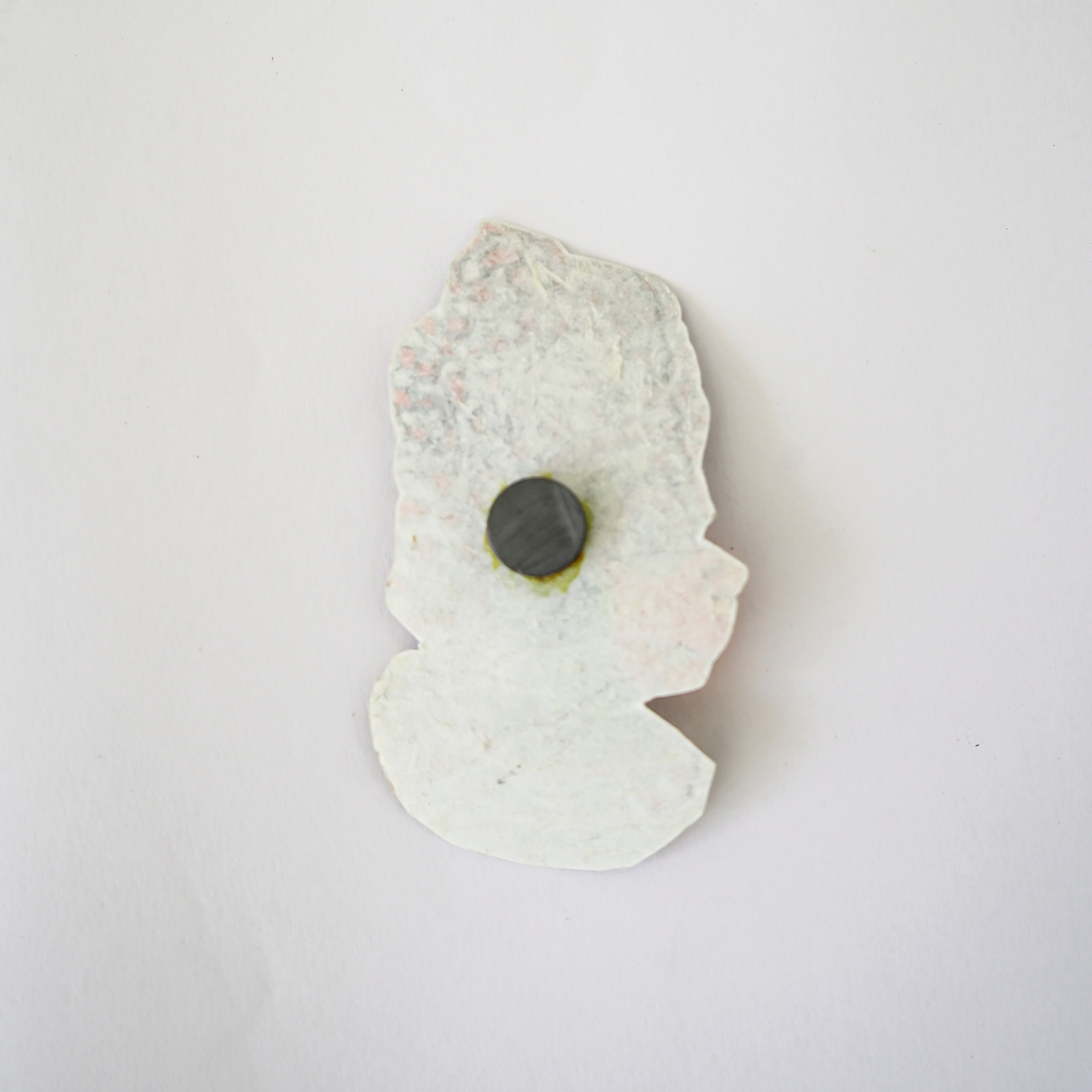 Hand-Painted Elephant Folk Art Painting & Hanuman Magnet Gift Set