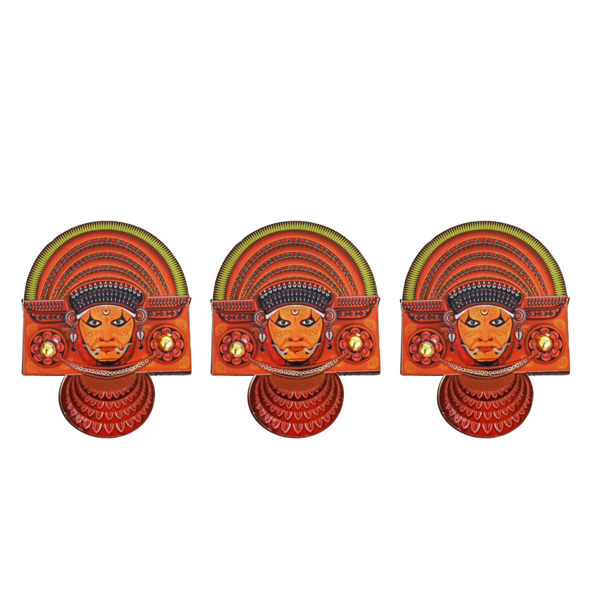 Theyyam Fridge Magnet Handcrafted Cultural Home & Kitchen Decor Gift